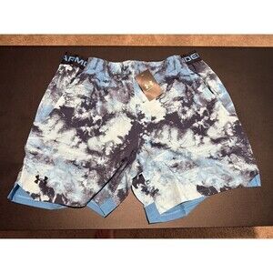 Under Armour Vanish Woven 6 Print Shorts Blue XL NWT Athletic Running Training